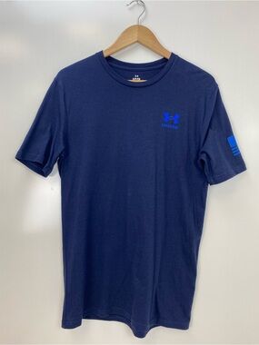 Under Armour Men’s Navy T-Shirt with Blue Logo